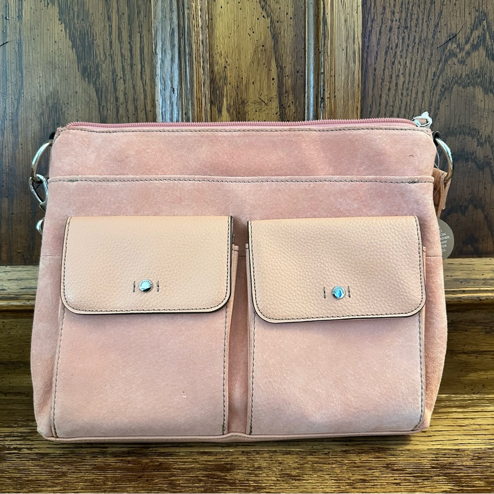 TIGNANELLO NWT Voyager Leather/Suede Cross Body Bag W/RFID